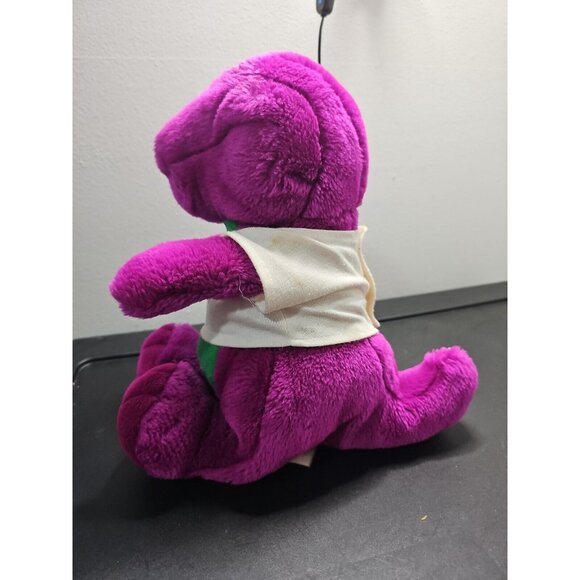 Barney Plush Dinosaur Doll 12” Purple Lyons Group Vintage 1992 toy WITH SHIRT - Picture 4 of 7
